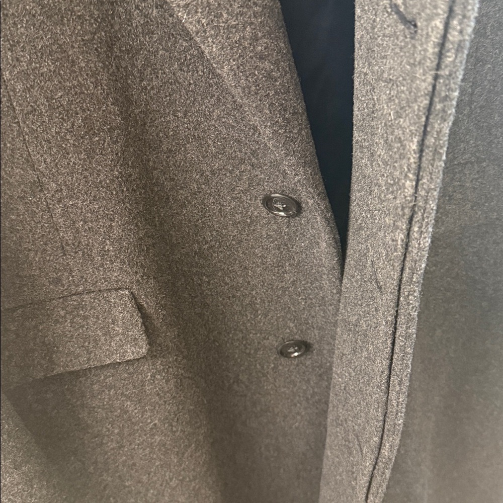 Nordstrom 100% Pure Wool Overcoat Tailored In The USA - Picture 4 of 14